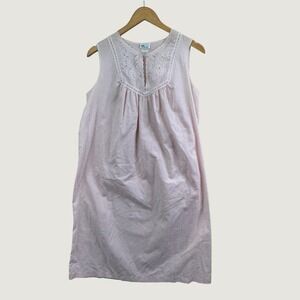 Violette‎ Nightgown Small Pink Vintage Embroidered Lace Cottagecore Sleepwear